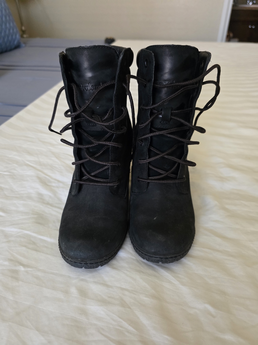 Timberland Black Lace-Up Women's Boots